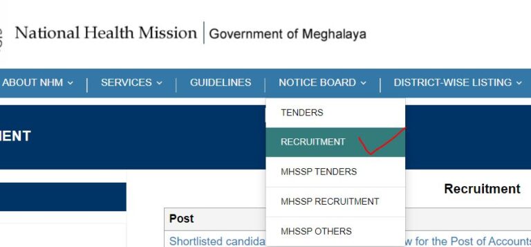 NHM Meghalaya Recruitment 2023 CHO Nurses Vacancy Notification