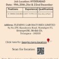 Fleming Laboratories Walk-In Interview for Quality Control Development On 20th to 22nd Dec 2022