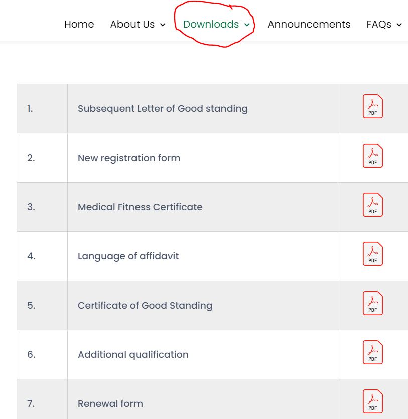 hpspc certificate forms