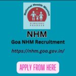 NHM Goa CHO Vacancy
