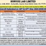 Honour Lab Limited – Walk-In Drive for Freshers & Experienced in Various Department On 6th & 7th May 2023