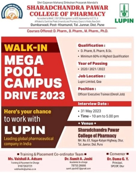Lupin Limited- Mega Pool Campus Drive