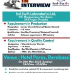 Ind-Swift Ltd – Walk-In job