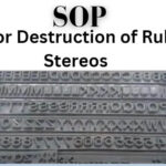 SOP for Destruction of Rubber Stereos
