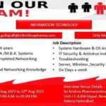 Sri Krishna Pharmaceuticals Ltd. Walk-In Interviews On 10th August 2023