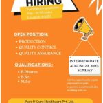 Akums (Pure & Cure Healthcare) – Walk-In Interviews on 20th August 2023