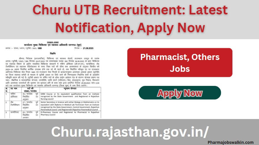 Churu UTB Recruitment