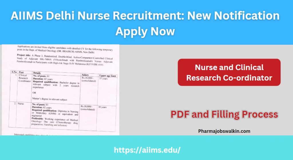 AIIMS Delhi Nurse Recruitment