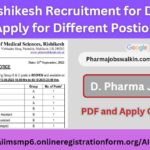 AIIMS Rishikеsh Recruitment for D. Pharma