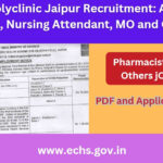 ECHS Polyclinic Jaipur Recruitment