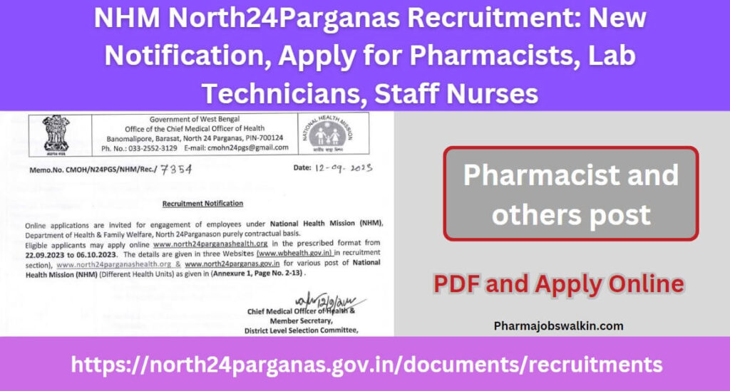 NHM North24Parganas Recruitment