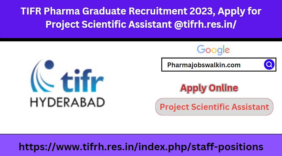 TIFR Pharma Graduate Recruitment