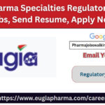 Eugia Pharma Specialties Regulatory Affairs Jobs