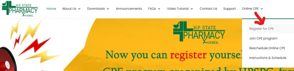 Online CPE registration
