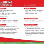 The Madras Pharmaceuticals Walk-In Interviews
