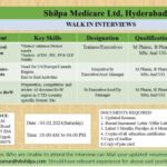Shilpa Medicare Walk-ins for QC and Regulatory Affairs on 3rd Feb 2024